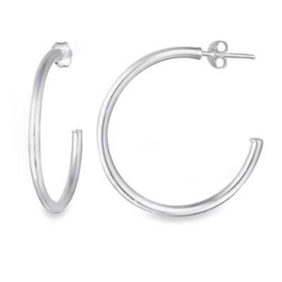 earrings hoop sterling silver open standard shipping bedbathandbeyond