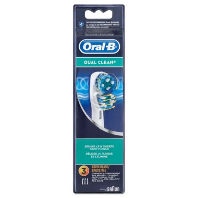 oral b dual clean toothbrush heads asda