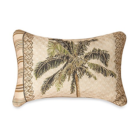 Buy Tapestry Palm Tree Oblong Throw Pillow from Bed Bath & Beyond