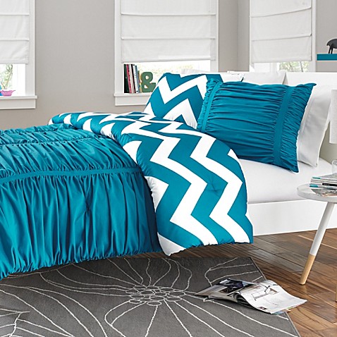 ... Twin/Twin XL Comforter Set in Peacock Blue from Bed Bath & Beyond