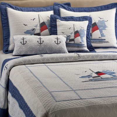  with the charming donna sharp sailboat quilt decked out in a sailboat