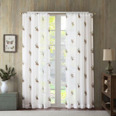 Buy Pinecone 84-Inch Sheer Window Curtain Panel from Bed Bath & Beyond