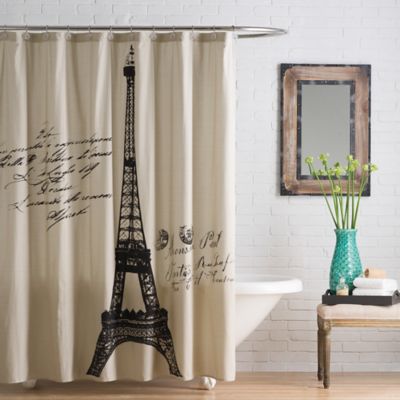 Buy Anthologyâ„¢ Paris Cotton Shower Curtain from Bed Bath & Beyond