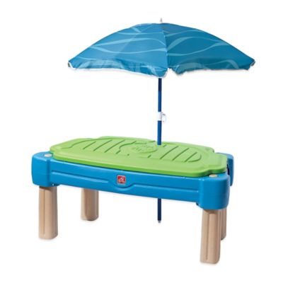 step 2 water sand table with umbrella