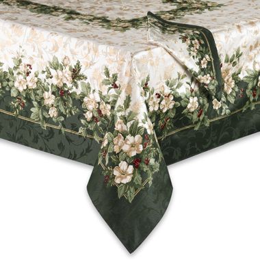 Joyous Holiday 52-Inch x 52-Inch Square Tablecloth - Bed ...