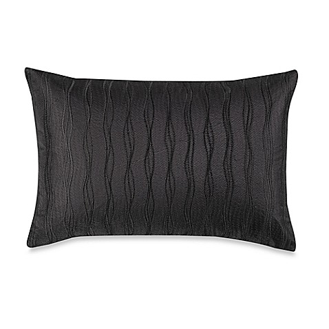 Wamsutta Manhattan Oblong Throw Pillow in Black - BedBathandBeyond.com