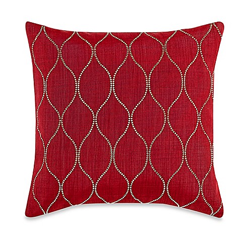 MYOP Genie Square Throw Pillow Cover in Red/Gold - BedBathandBeyond.com
