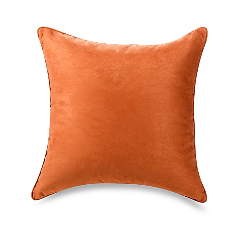 Suede 20-Inch Square Throw Pillow - Bed Bath & Beyond