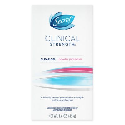 secret deodorant clinical strength gel antiperspirant clear powder protection oz