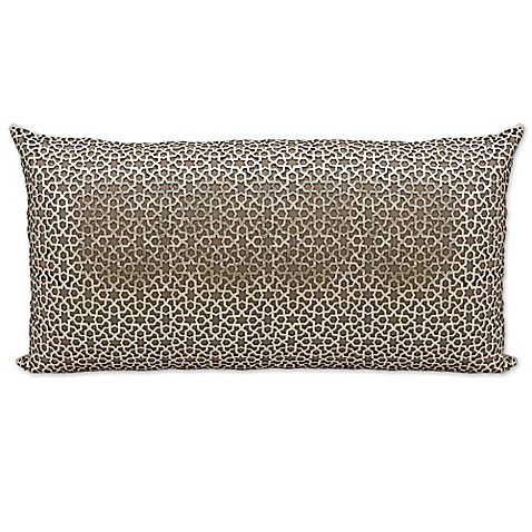 Buy Mina Victory Couture Arabic Rectangular Throw Pillow in Gold from Bed Bath & Beyond