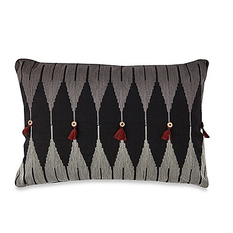 Tribal Rectangle Throw Pillow in Black/White - Bed Bath & Beyond