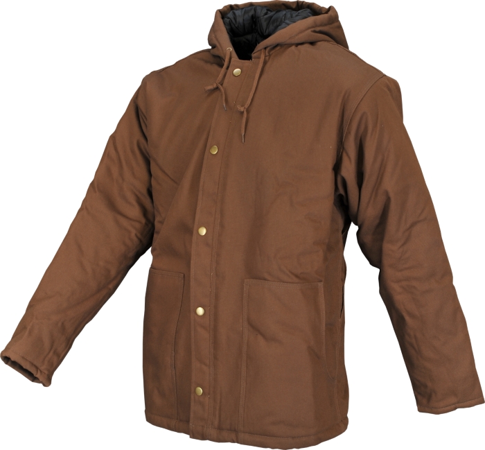 Canvas Hooded Jacket (JA950: 2 Colors Available)