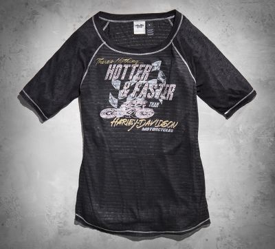 Hotter & Faster Sheer Stripe Tee