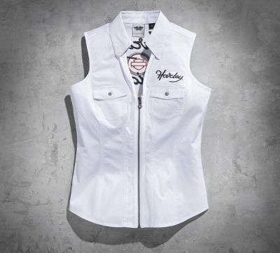 Rhinestone Sleeveless Shirt