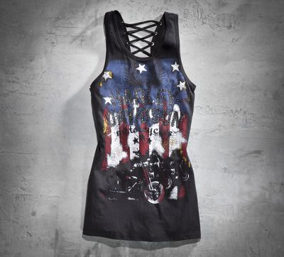 Laced-Back Stars & Stripes Tank