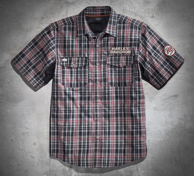 Motors Plaid Performance Shirt