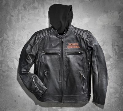Burning Skull 3-in-1 Leather Jac...