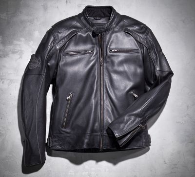 Reflective Skull Leather Jacket