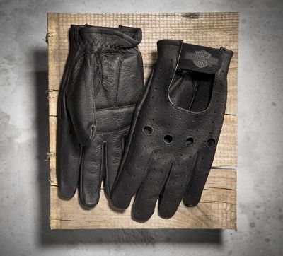 Perforated Full-Finger Gloves