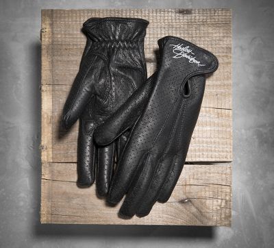 Perforated Full-Finger Gloves
