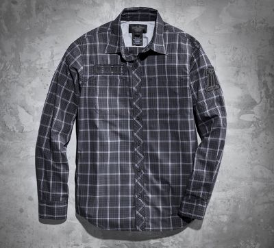 H-DMC Long-Sleeve Plaid Shirt