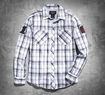#1 Skull Plaid Shirt