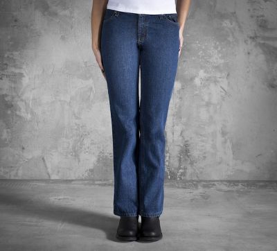 Dark Blue Bootcut Jeans
