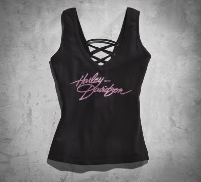 Pink Label Lace Back Tank