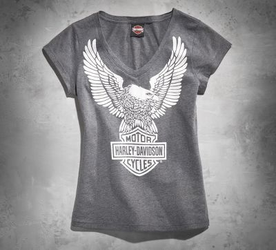 Iconic Eagle Vintage V-Neck Tee