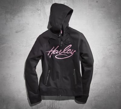 Pink Label Embellished Hoodie