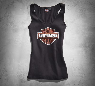 Iconic Bar & Shield  Ribbed Tank