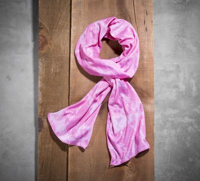Pink Label Allover Print Scarf