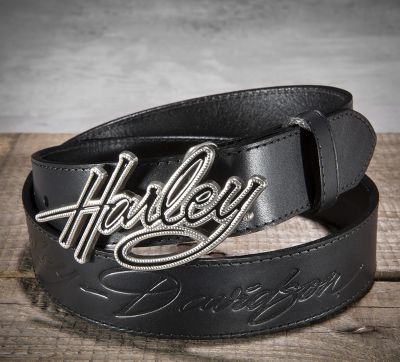 Belt with Harley Buckle