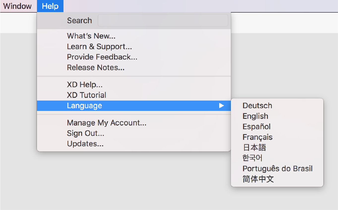 Language switcher