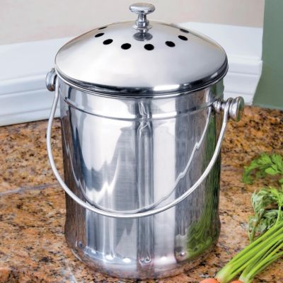 Stainless Steel Compost Crocks