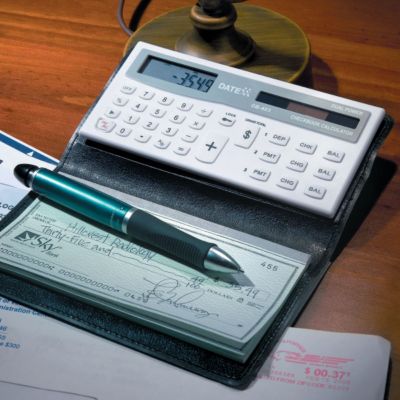  Checkbook Cover With Checkbook Calculator