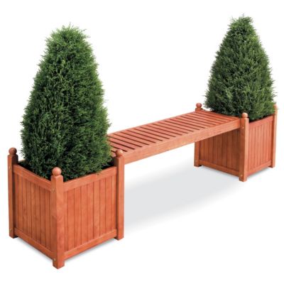 Planter Bench Eucalyptus Patio Furniture