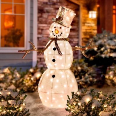 Lighted Outdoor Snowman