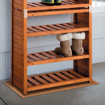  Eucalyptus Shoe Rack &amp; Bench