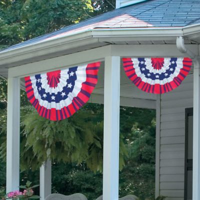 Faux Pleated Flag Bunting