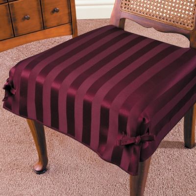 Tonal Stripe Indoor Tie Chair Cushionss