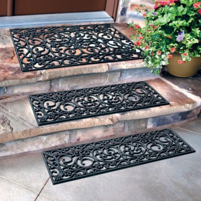 Iron Grate Rubber Outdoor Rubber Stair Treads