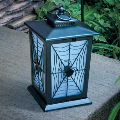 Solar Halloween Spider Lantern