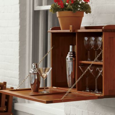 Wall Cabinet Eucalyptus Patio Furniture
