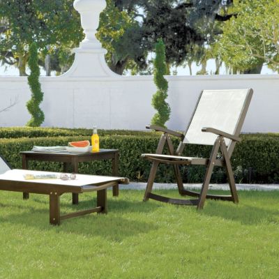 Reclining Chair Eucalyptus Patio Furniture