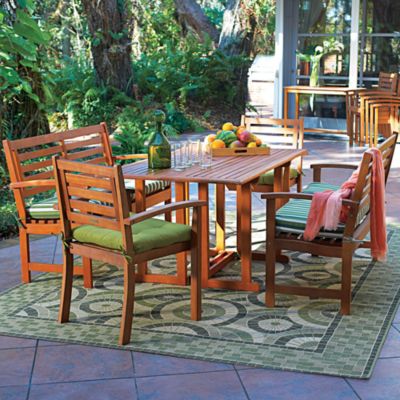Rectangular Dining Table Eucalyptus Patio Furniture