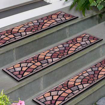 Pompeii Stones  Outdoor Rubber Stair Treads