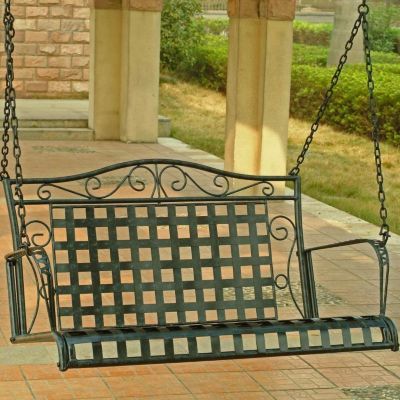 Metal Scroll Porch Swing