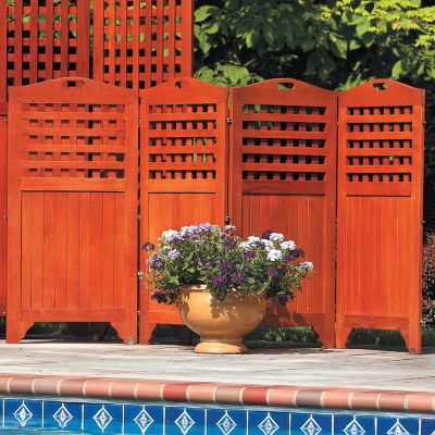 4-Panel Outdoor Privacy Screen