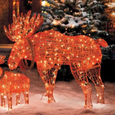 Christmas Lighted Moose